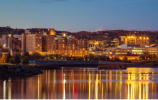 View of Duluth from Lake Superior.