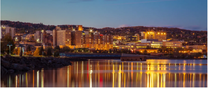 View of Duluth from Lake Superior.