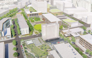 Illustration of future Prospect Park site.