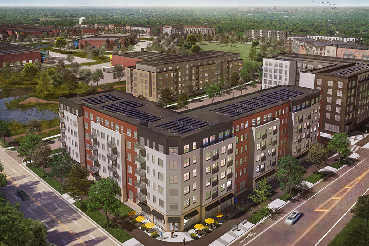 Rendering of The Heights development