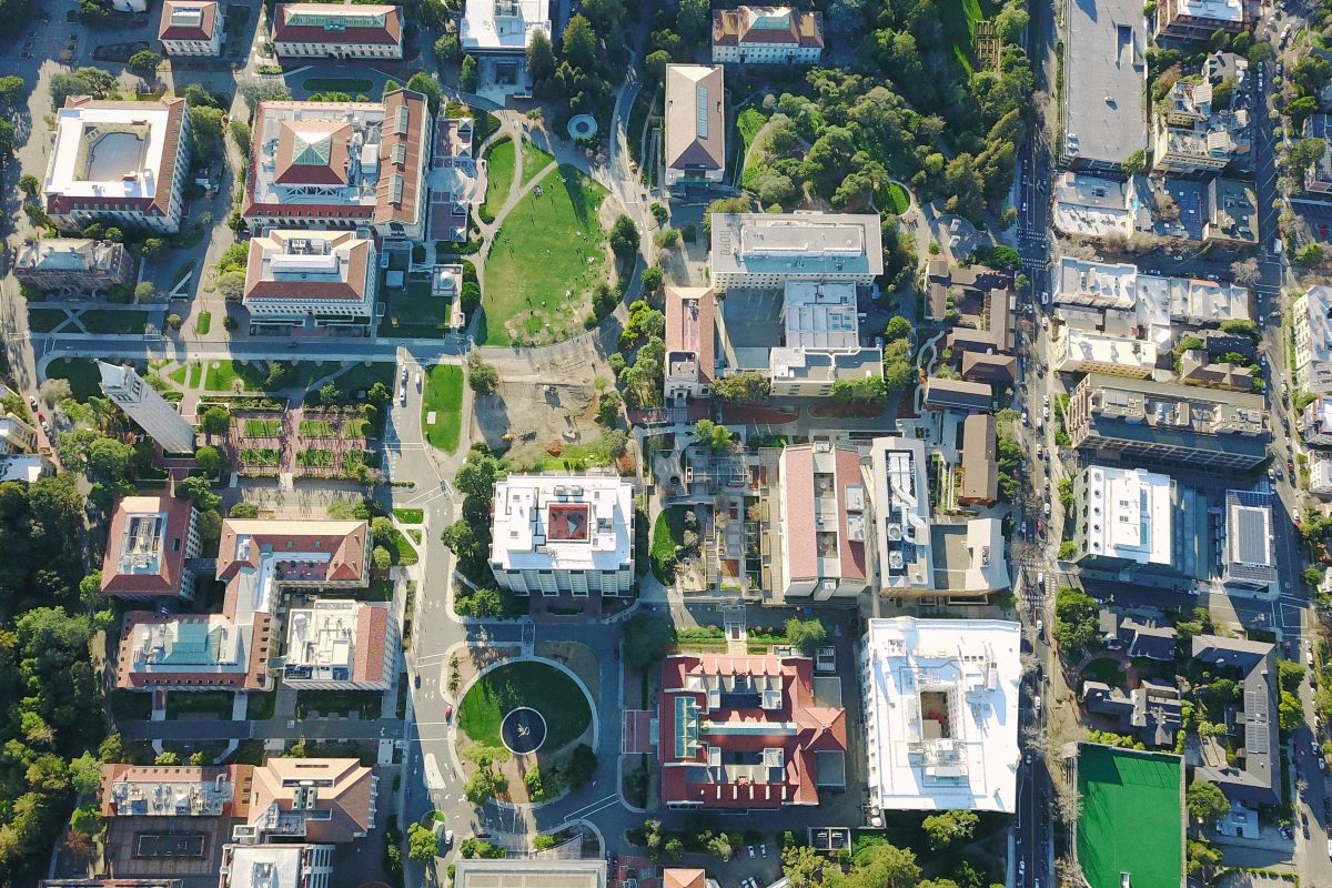 Aerial view of city